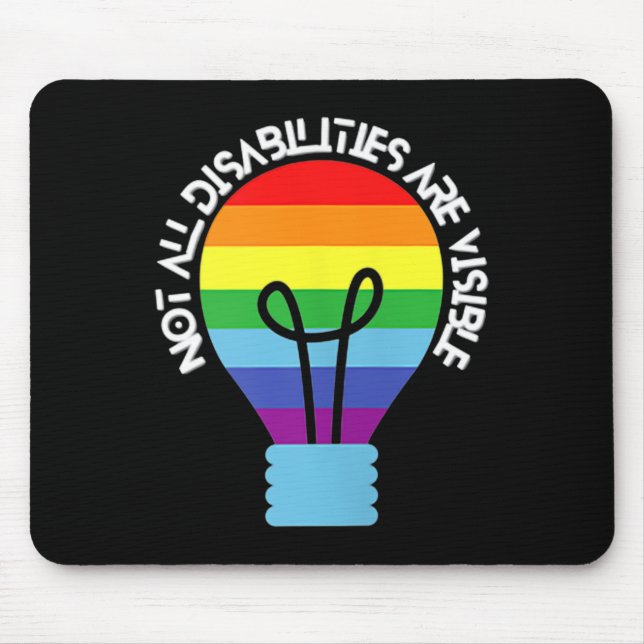 Mousepad Nem Todas As Deficiências São Deficiências Visívei (Frente)