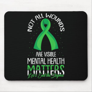 Mousepad Nem todas as feridas são perceptíveis à saúde ment