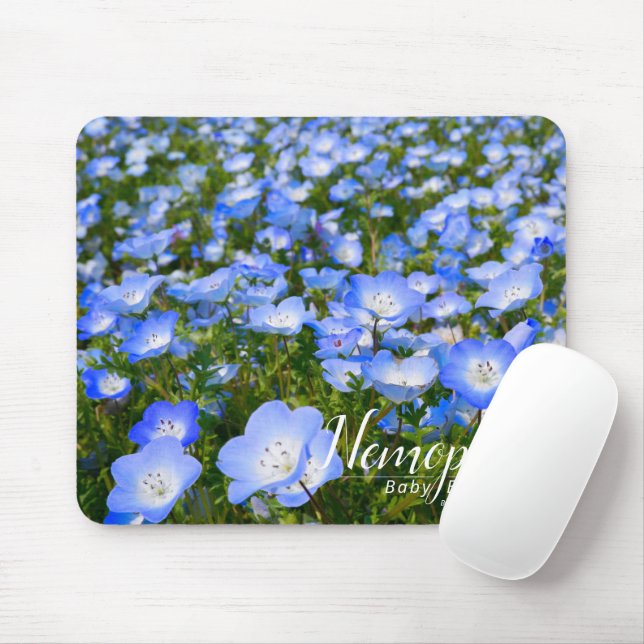 Mousepad NEMOPHILA（Olhos Azuis Bebê） (Com mouse)