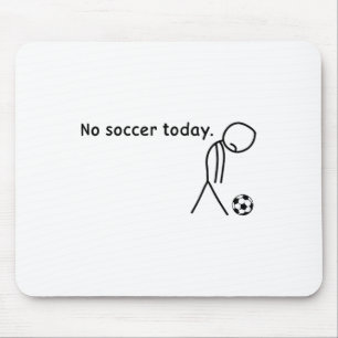 Mousepad Nenhum Futebol Hoje Amantes de Jogador de Futebol