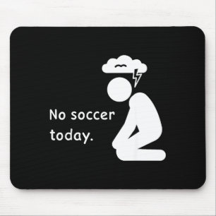 Mousepad Nenhum Futebol Hoje Jogador de Futebol Jogadores T