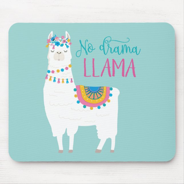 Mousepad Nenhum LAMA do drama (Frente)