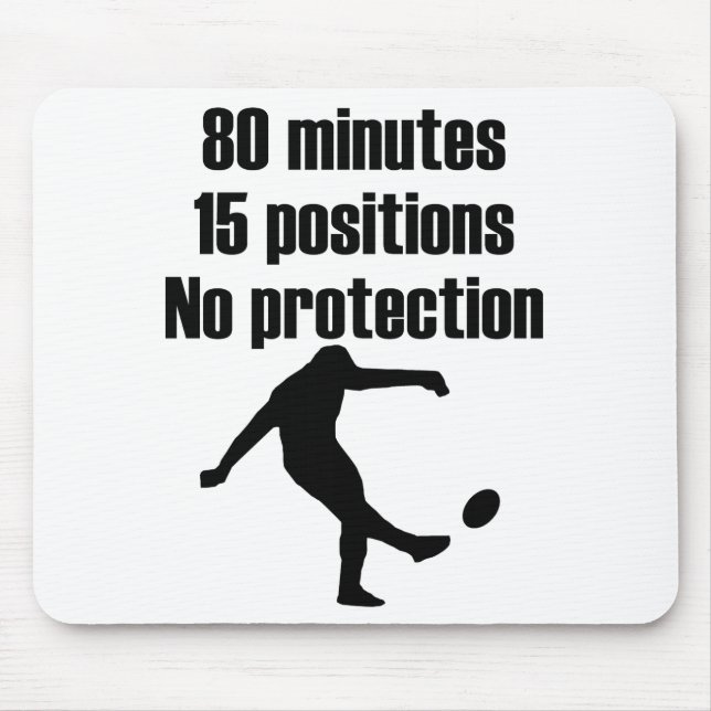Mousepad Nenhum rugby da proteção (Frente)