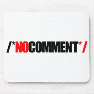 Mousepad Nenhum tapete do rato do comentário