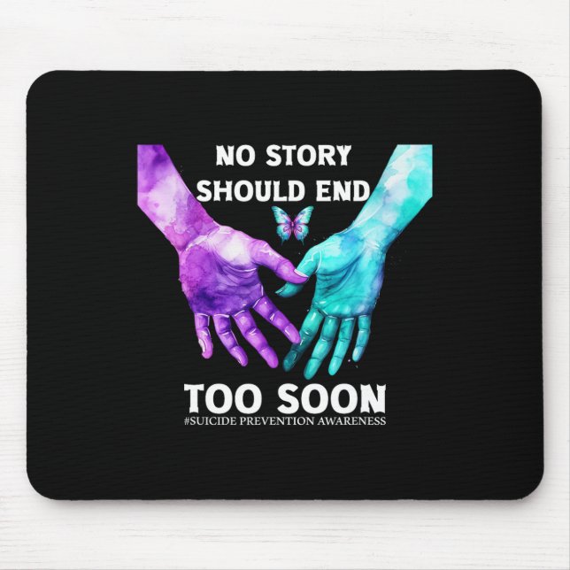 Mousepad Nenhuma História Deve Acabar Demasiado Cedo Com A  (Frente)