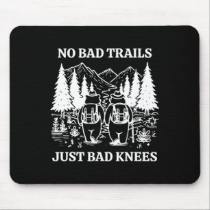 Mousepad Nenhuma Trilha Ruim Só Joelhos Ruins Fu Ursos Retr
