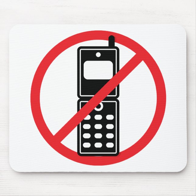 Mousepad Nenhuns telefones móveis (Frente)