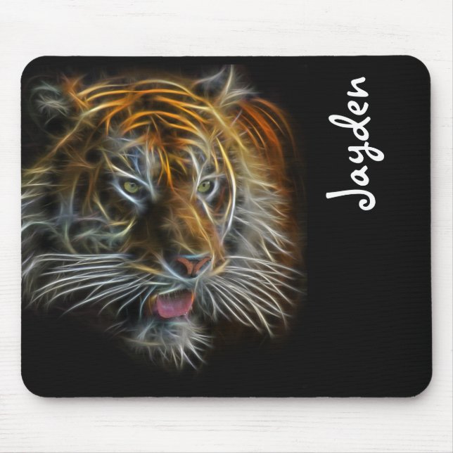 Mousepad Neon Abstrato TigerHead (Frente)