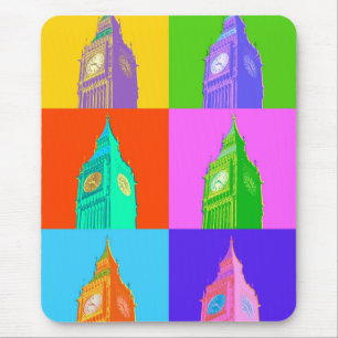 Mousepad Néon Big Ben do pop art