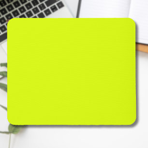 Mousepad Neon Chartreuse Sólido Cor   Cor da tendência