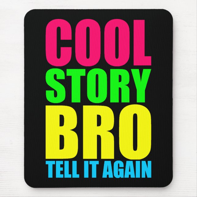 Mousepad Neon Cool Story (Frente)