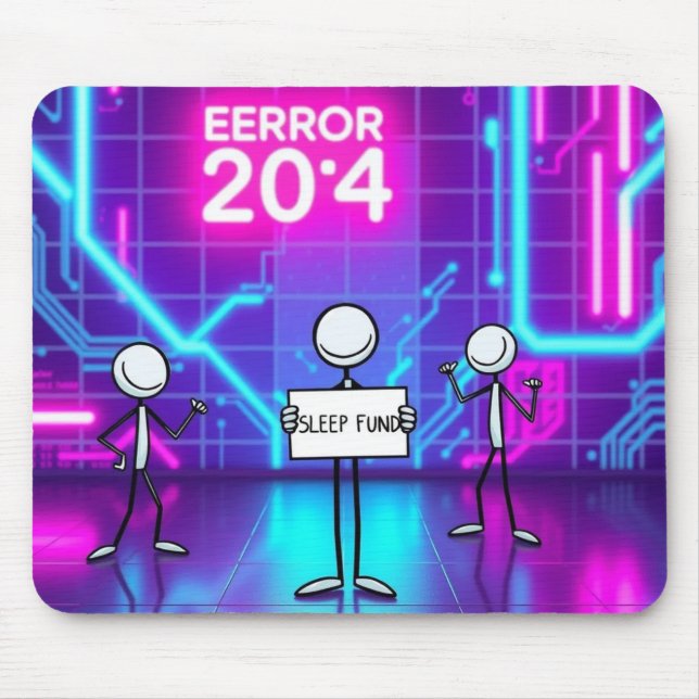 Mousepad Neon Cybernetic Dreamscape (Frente)