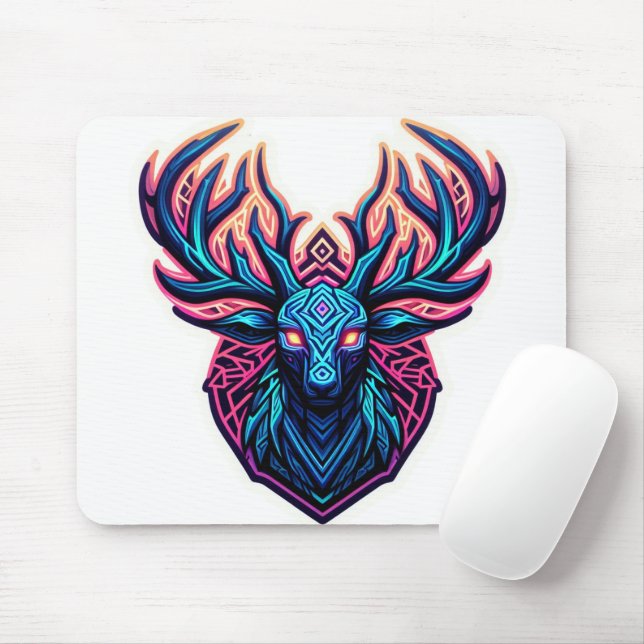 Mousepad Neon Deer (Com mouse)