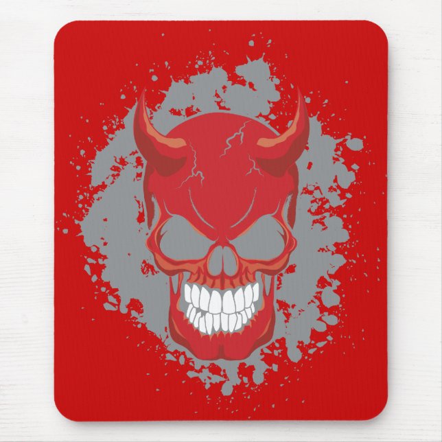 Mousepad Neon Demon Skull (Frente)