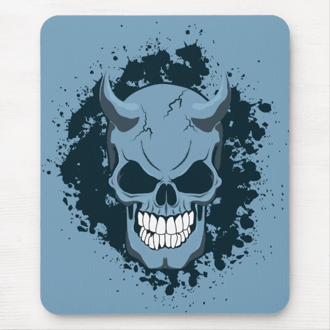 Mousepad Neon Demon Skull (Frente)