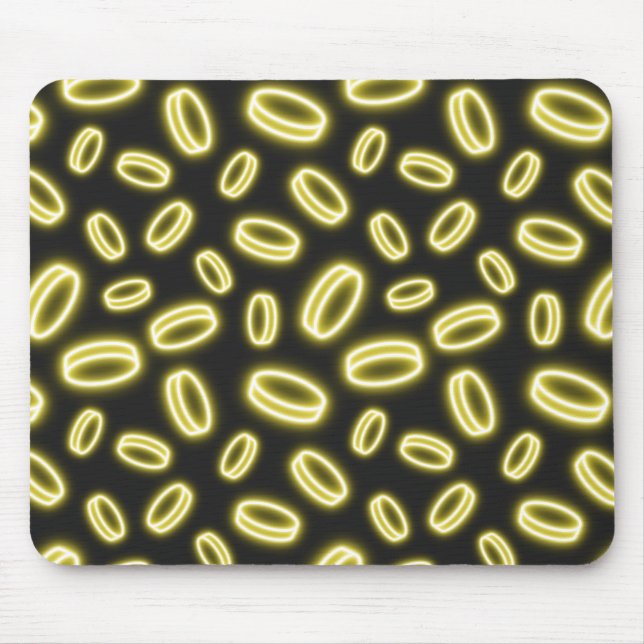 Mousepad Neon Falling Gold (Frente)