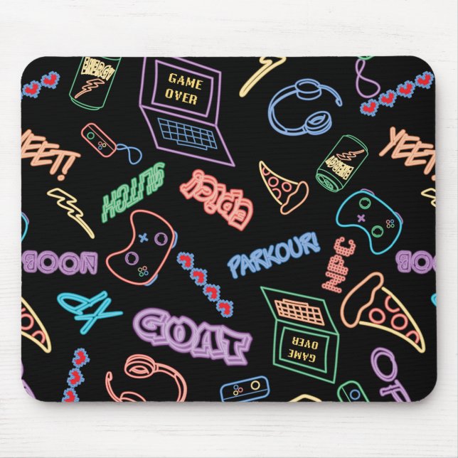Mousepad Neon Gamer (Frente)