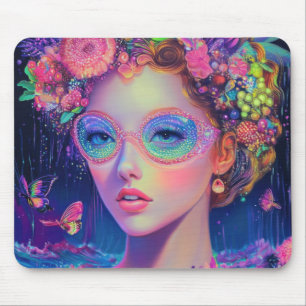 Mousepad Neon Garden Goddese
