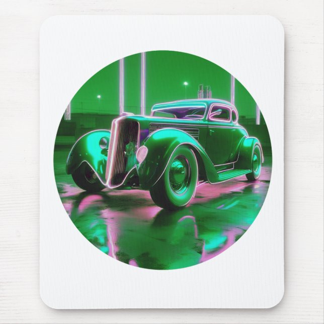 Mousepad Neon Green Street Rod de 1930 (Frente)