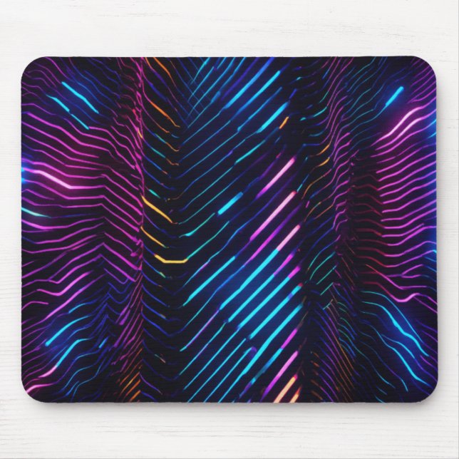 Mousepad Neon Noir 8k Art (Frente)