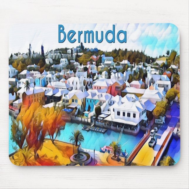 Mousepad Neon Pop Art Bermuda (Frente)