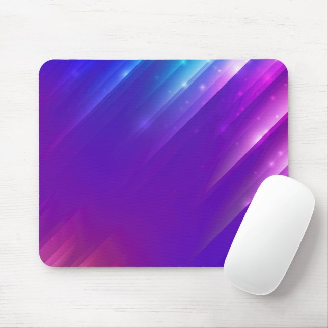Mousepad Neon Purple Abstrato Angle Design (Com mouse)
