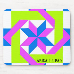 Mousepad Neon Quilt Square