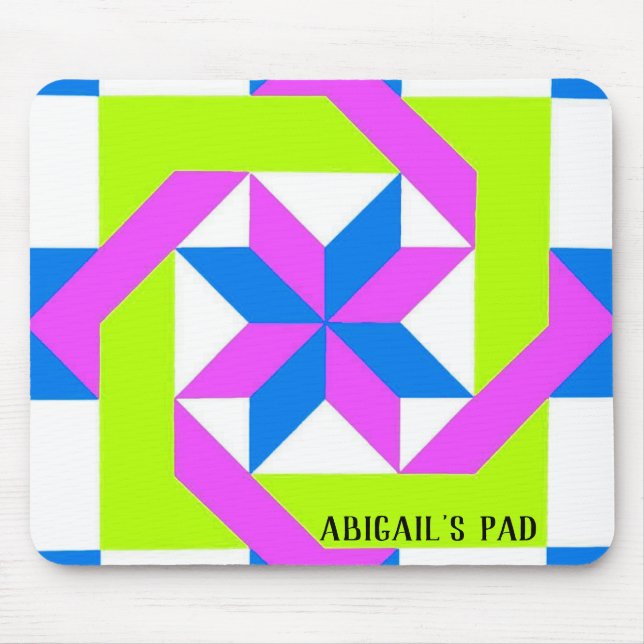 Mousepad Neon Quilt Square (Frente)