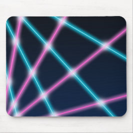 Mousepad Néon retro do fundo legal da mostra do laser 80s