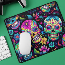 Mousepad Neon Sugar Skull