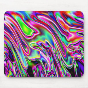 Mousepad Neon Swirls