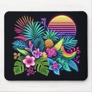 Mousepad Neon tropical/Havaiano Colorido