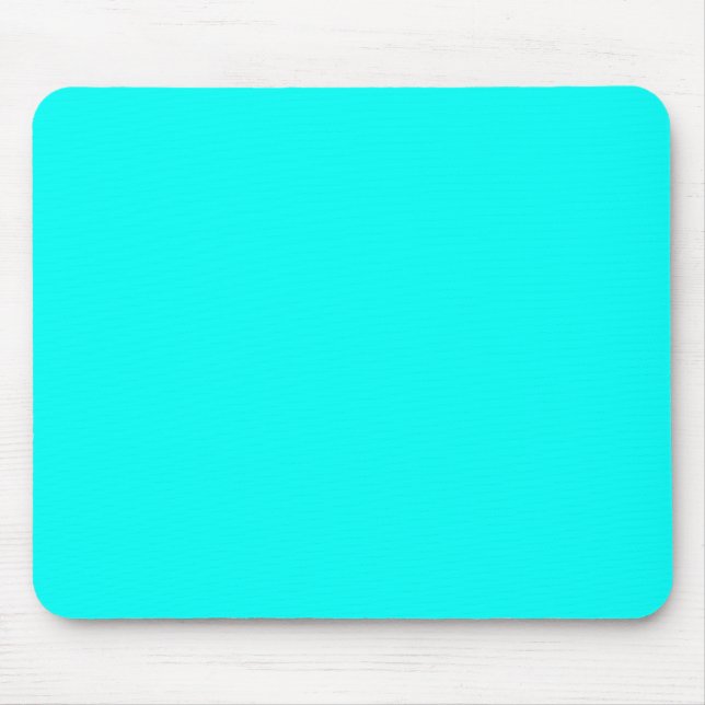 Mousepad Neon Turquoise, um tom moderno brilhante e moderno (Frente)