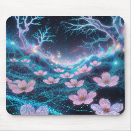 Mousepad Neon Vibes Cósmicos, Rosa Sakura