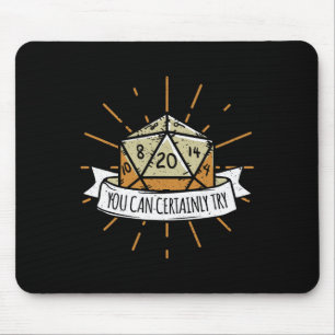 Mousepad Nerd Jogo de Tabuleiro Dungeon Você Pode Certament