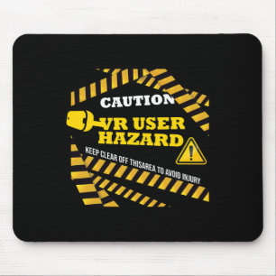 Mousepad Nerd Pc De Risco De Precisão De Realidade Virtual