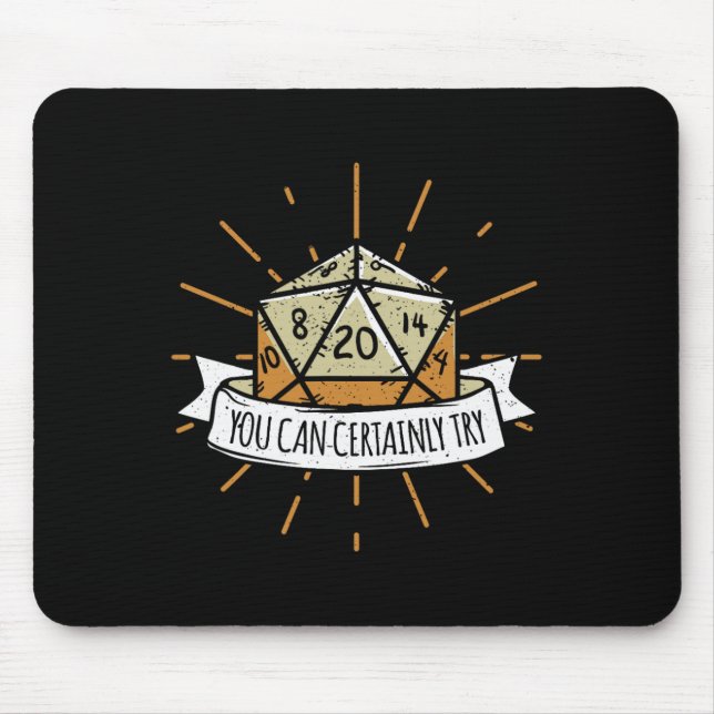 Mousepad Nerd Tischspiel Dungeon You Can Certainly Try Drag (Frente)