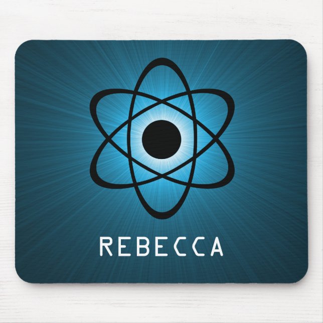 Mousepad Nerdy Atomic Mousepad, Azul (Frente)