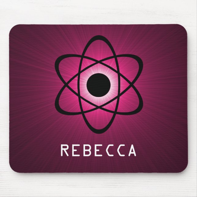 Mousepad Nerdy Atomic Mousepad, Rosa (Frente)