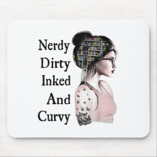 Mousepad Nerdy Dirty Inked &amp; Curvy Lading Lovers Tatto