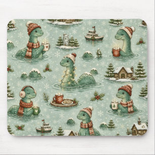 Mousepad Nessie do Natal Monstro do Lago Ness Aconchegante