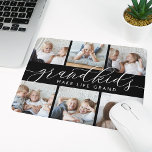 Mousepad Netos tornam a vida grandiosa | Colagem de Fotogra<br><div class="desc">Crie um doce presente para uma vovó ou vovô amada com este legal painel de colagem de fotos. "Netos fazem a vida grandiosa" aparece no centro em letras brancas de escrita caligráfica sobre fundo preto. Personalize com seis fotos de seus netos para um presente exclusivo do Dia dos Avós.</div>