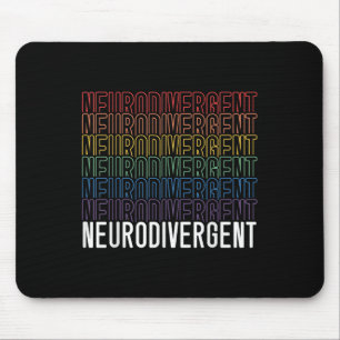 Mousepad Neurodivergente Neurodiversidade Arco-Íris Adhd As