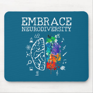 Mousepad Neurodiversidade Abrace Adhd Autismo Asd Arte