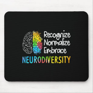 Mousepad NeuroDiversidade Autismo Espectro Asd Arco-Íris Br