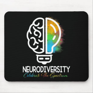 Mousepad NeuroDiversidade Autismo Espectro Asd Arco-Íris Br