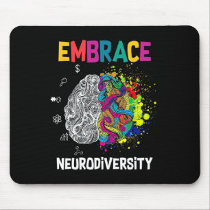 Mousepad Neurodiversidade Celebra Autismo Do Cérebro Do Esp