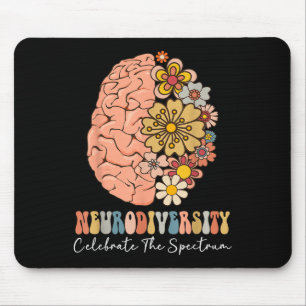 Mousepad Neurodiversidade Celebra Autismo Do Cérebro Do Esp