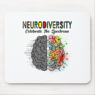 Mousepad Neurodiversidade Celebra Autismo Do Cérebro Do Esp