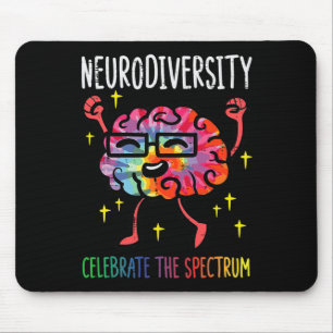 Mousepad Neurodiversidade Cérebro Autismo Sensibilização e